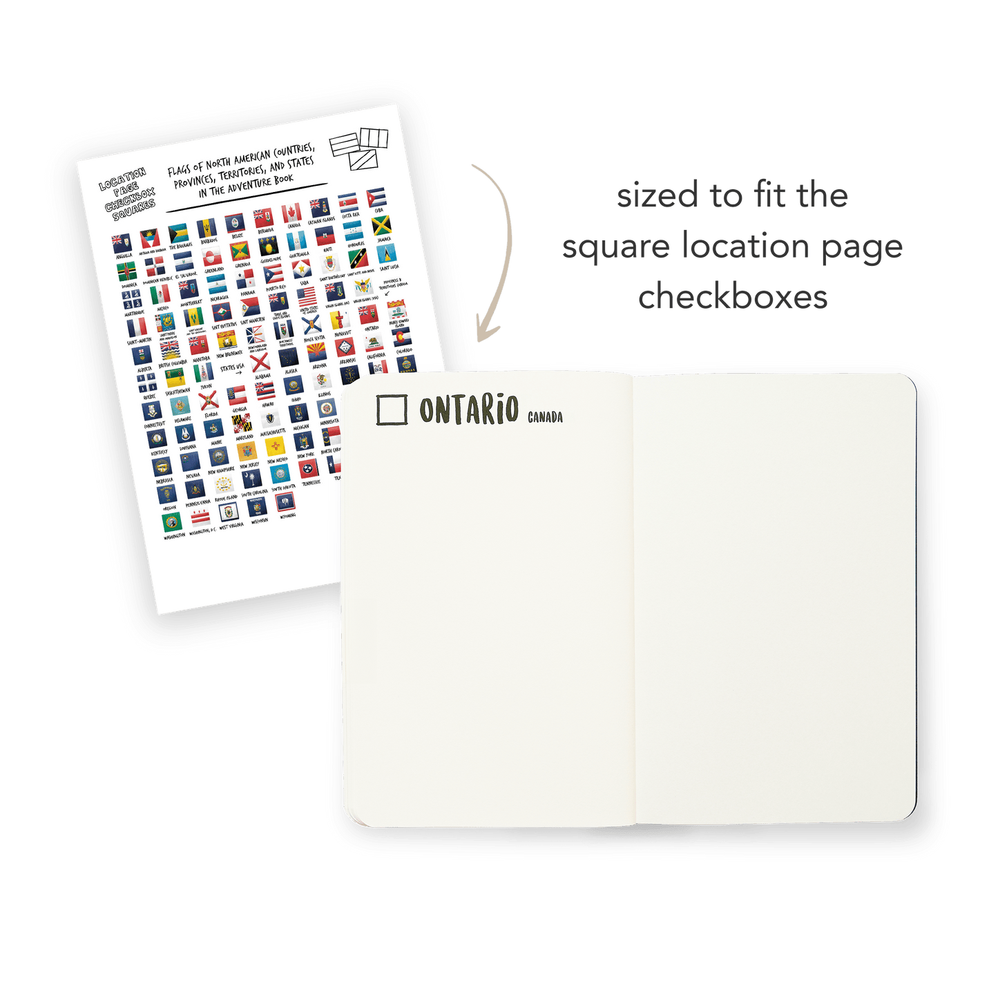 Printable North America Flags Set (Digital Download) - The Adventure Book