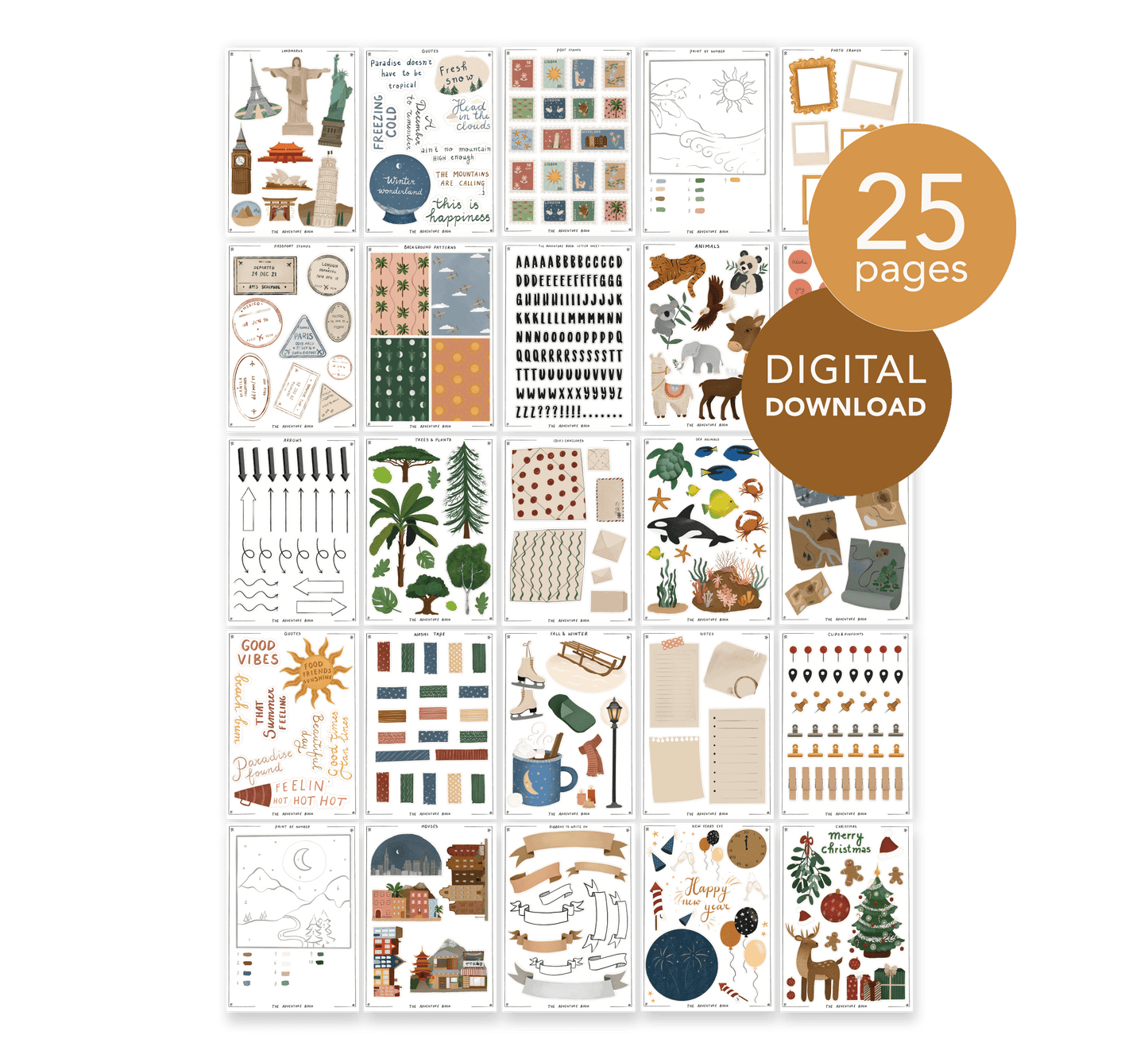 Printable Stationery Set (Digital Download) - The Adventure Book