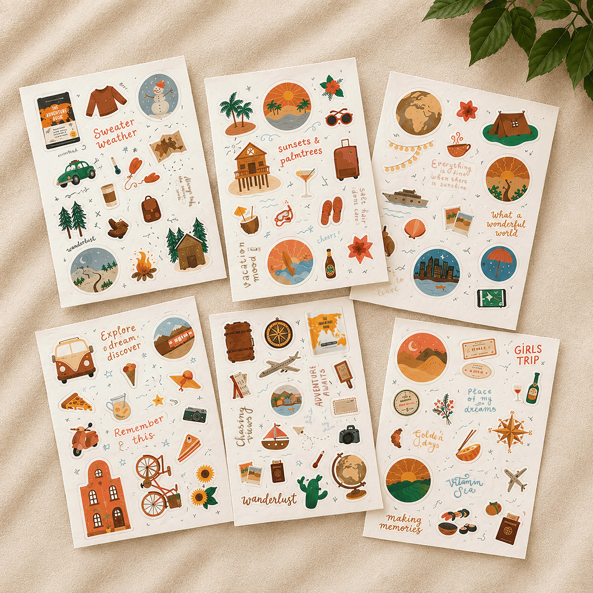 Travel Sticker Set - The Adventure Book