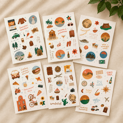 Travel Sticker Set - The Adventure Book