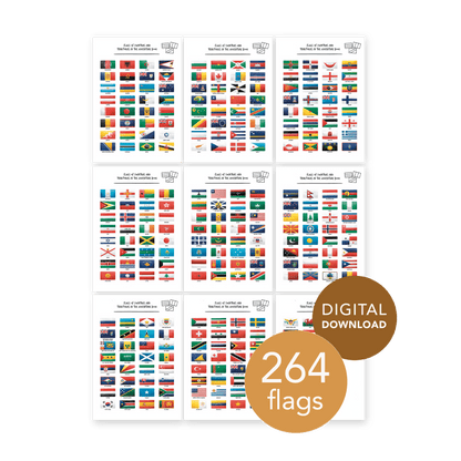 Printable Flags Set (Digital Download) - The Adventure Book