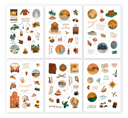 Travel Sticker Set - The Adventure Book