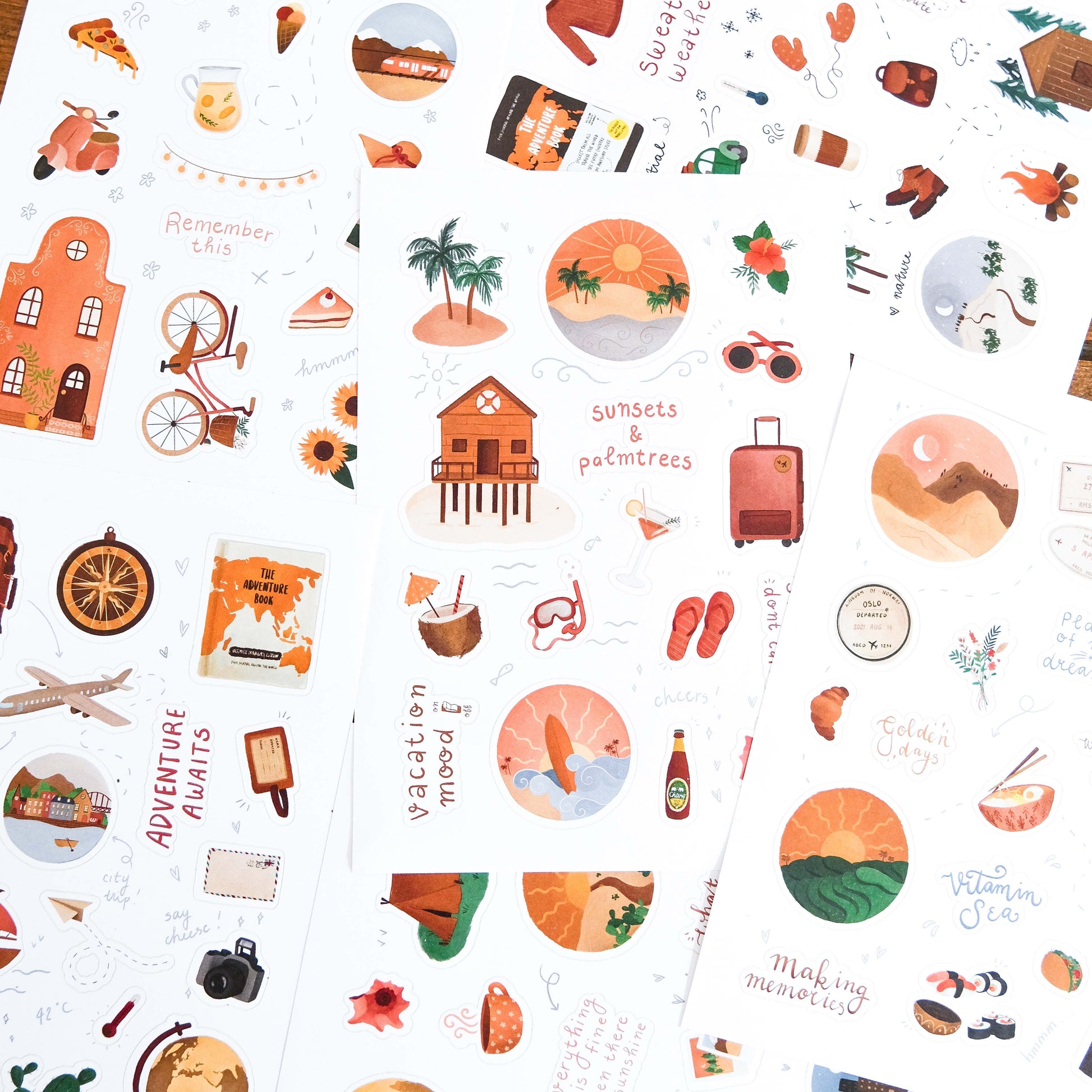 Travel Sticker Set - The Adventure Book